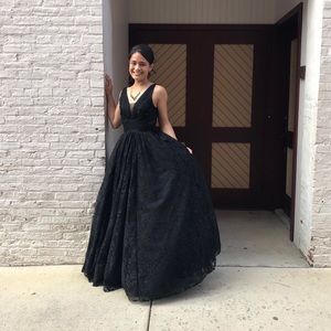 Beautiful, black prom/ formal wear dress.